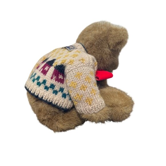 The BOYDS Teddy Bear 12" J.B. BEAN SERIES + Sweater & Bow 1995 Collectible - Picture 4 of 7